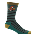 Darn Tough Mens Wild Life Crew Lightweight Lifestyle Socks