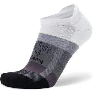 Balega Hidden Comfort No Show Tab Socks - Clearance  -  Small / White/Asphalt