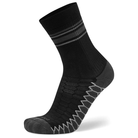 Balega Silver Mini Crew Socks  -  Small / Black