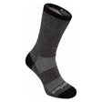 Wrightsock Double-Layer Adventure Cushion Crew Socks  -  Small / Black Marl