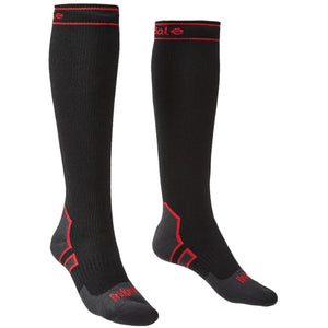 Bridgedale Waterproof Heavyweight Storm Performance OTC Socks  -  Medium / Black/Red