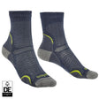 Bridgedale Womens Hike Ultra Light T2 Crew Socks  -  Small / Denim