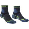 Bridgedale Mens Trail Run Lightweight T2 Merino Performance 3/4 Crew Socks  -  Medium / Blue