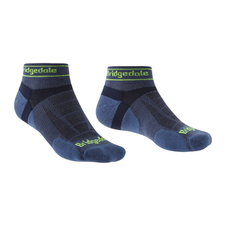 Bridgedale Mens Trail Run Ultralight Merino Low Socks  -  Medium / Blue