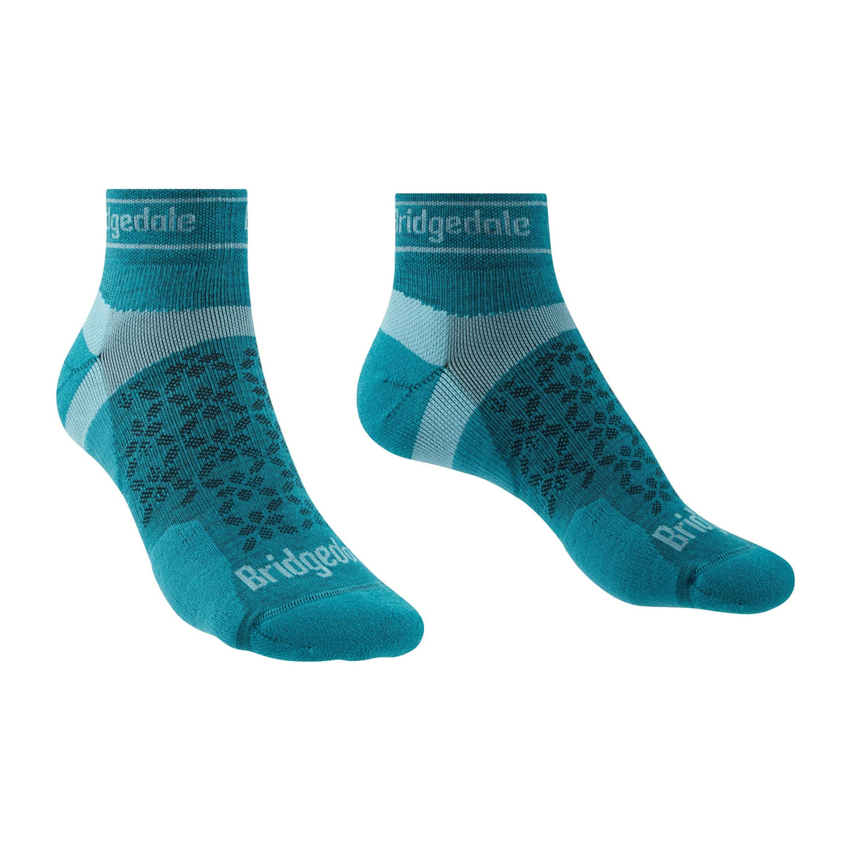 Bridgedale Womens Trail Run Ultralight Merino Low Socks  -  Small / Teal