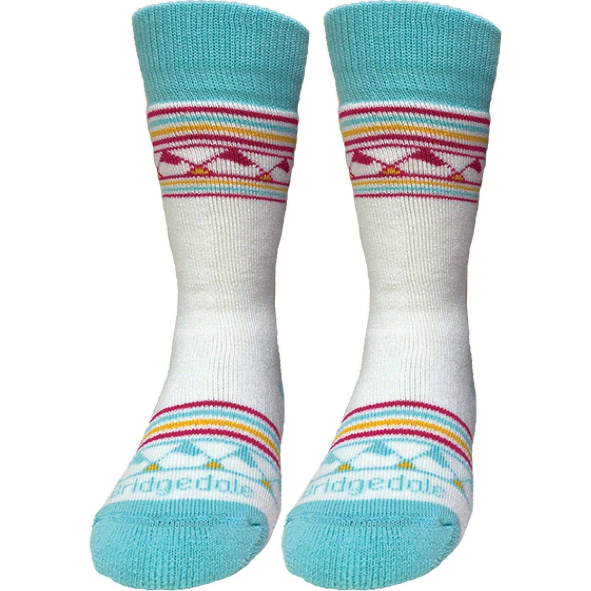 Bridgedale Kids Ski Merino Endurance 2-Pack Socks  -  Small / White/Purple