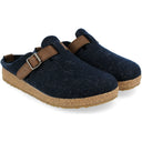 Haflinger Womens GZB Wool Clogs  -  36 / Captain's Blue