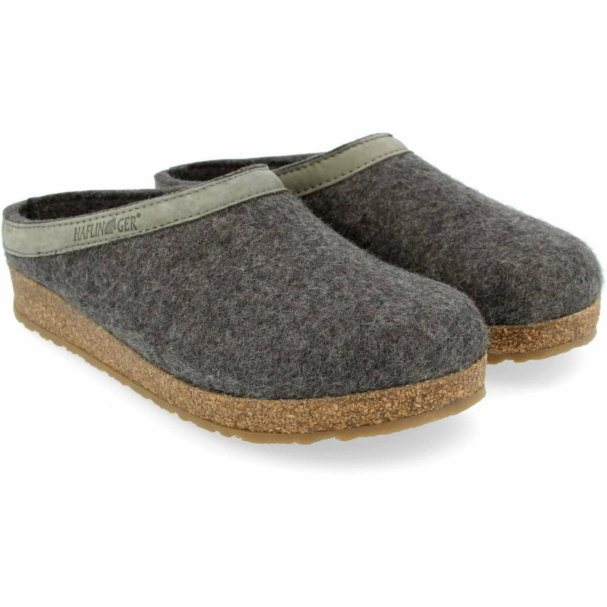 Haflinger GZL Wool Clogs - Clearance  -  37 / Gray