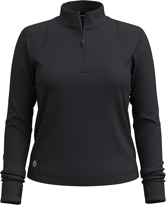 Smartwool Womens Active Uptempo 1/4 Zip  -  Small / Black