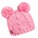 Turtle Fur Kids Fluff Balls Pom Pom Beanie  -  One Size Fits Most / Bubble Gum