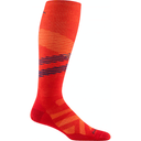 Darn Tough Mens Pennant RFL Over-the-Calf Ultra-Lightweight Ski & Snowboard Socks - Clearance  -  X-Large / Flame