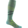 Darn Tough Mens Pennant RFL Over-the-Calf Ultra-Lightweight Ski & Snowboard Socks - Clearance  -  X-Large / Seafoam