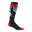 Darn Tough Mens Solstice Over-the-Calf Lightweight Ski & Snowboard Socks  -  Medium / Charcoal
