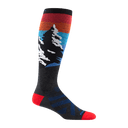 Darn Tough Mens Solstice Over-the-Calf Lightweight Ski & Snowboard Socks  -  Medium / Charcoal
