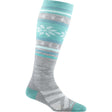 Darn Tough Womens Alpine Over-the-Calf Lightweight Ski & Snowboard Socks - Clearance  -  Small / Gray
