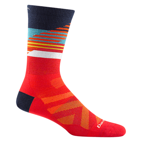 Darn Tough Mens Lillehammer Nordic Boot Lightweight Ski Socks  -  Medium / Red