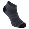 Wrightsock Double-Layer Coolmesh II Lightweight Lo Socks  -  Small / Gray / Single Pair