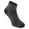 Wrightsock Coolmesh II Quarter Socks  -  Small / Ash Twist / Single Pair
