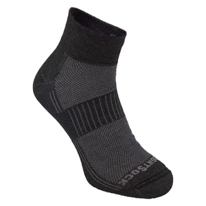Wrightsock Coolmesh II Quarter Socks  -  Small / Black Marl / Single Pair
