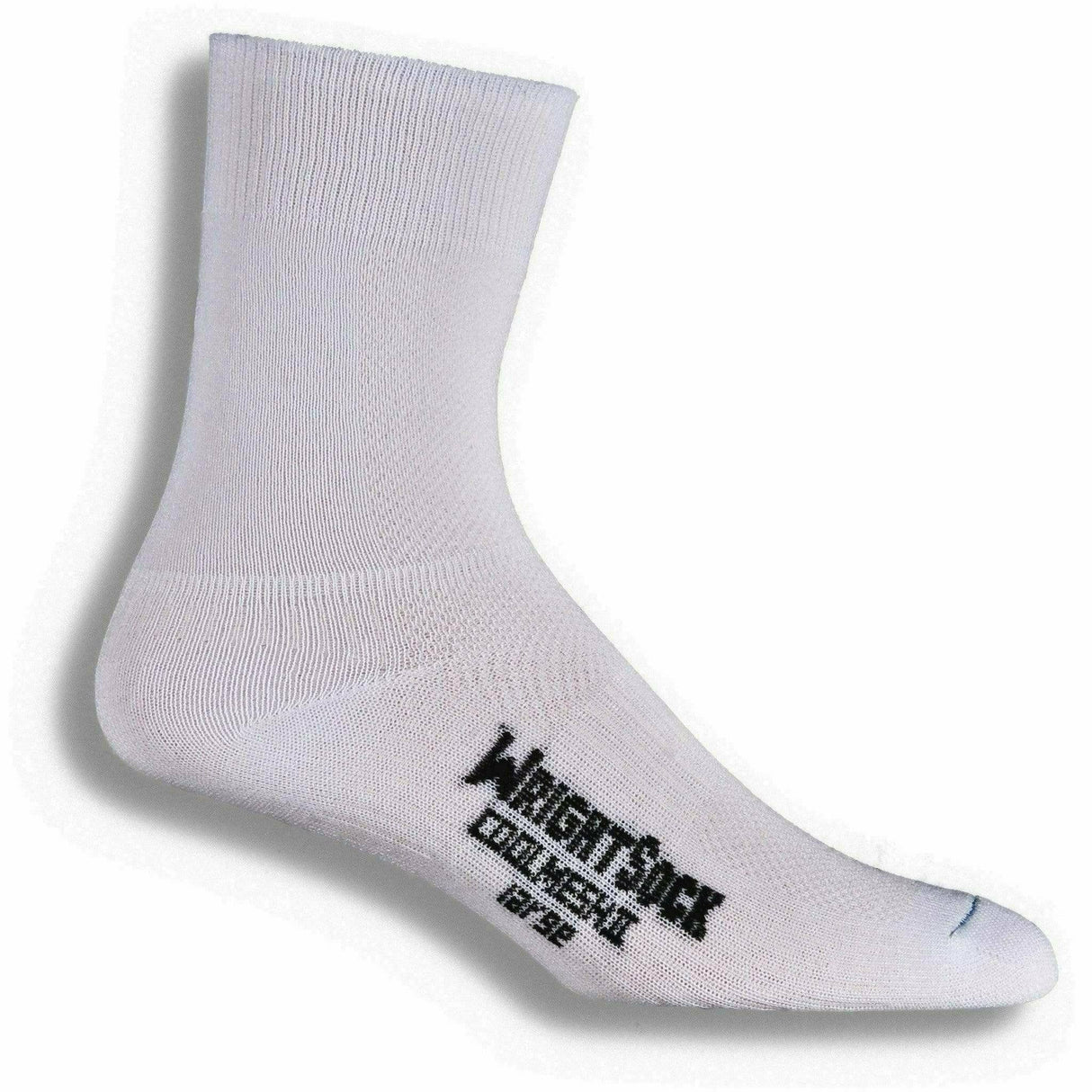 Wrightsock Double-Layer Coolmesh II Lightweight Crew Socks - Clearance  -  Small / White / Single Pair
