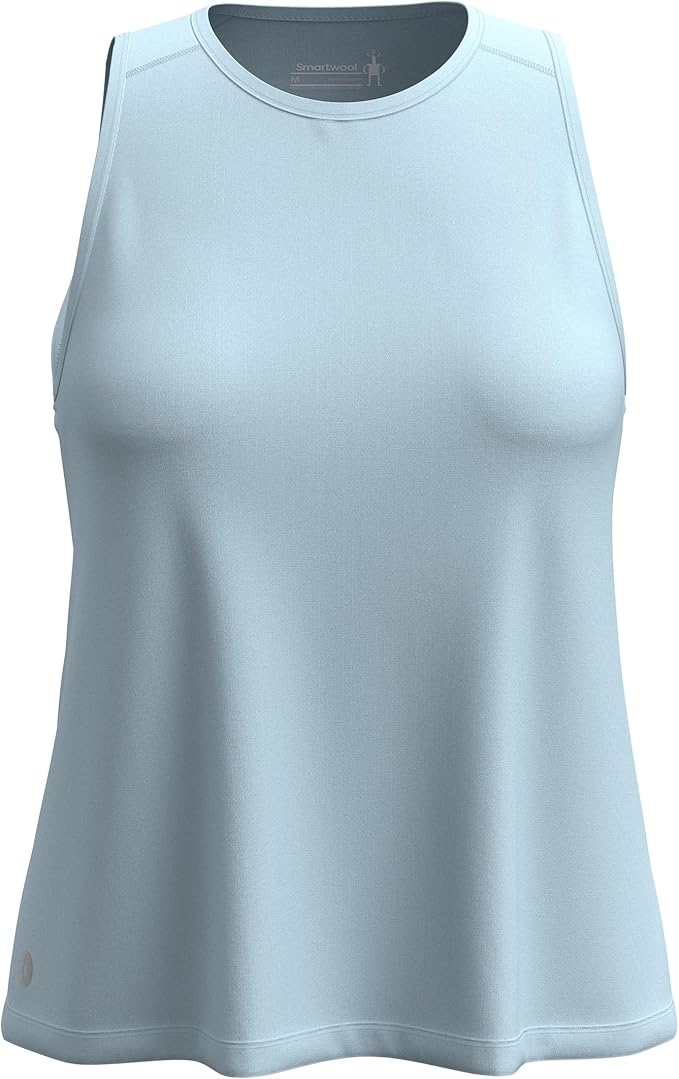 Smartwool Womens Active Ultralite High Neck Tank Top  -  X-Small / Winter Sky