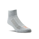 Farm to Feet Greensboro 1/4 Crew Light Cushion Socks  -  Medium / Silver/Red Orange