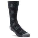 Farm to Feet Mens Cokeville Everyday Socks  -  Medium / Charcoal/Platinum