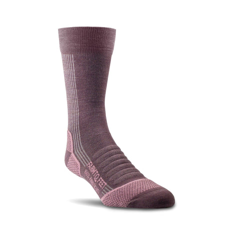 Farm to Feet Mens Damascus Light Cushion Crew Hiking Socks  -  Small / Dewberry