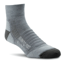 Farm to Feet Mens Damascus Light Cushion 1/4 Crew Socks  -  Small / Charcoal