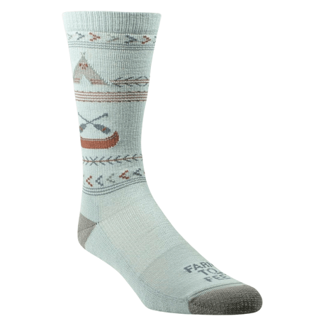 Farm to Feet Womens Franklin Camp Crew Socks  -  Small / Arona