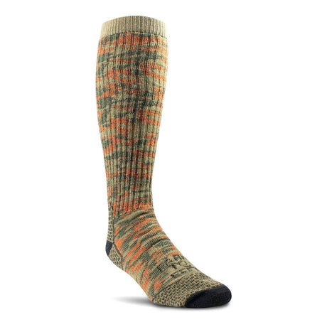 Farm to Feet Slate Mountain Camo Medium Cushion Knee-High Socks  -  Medium / Red Orange
