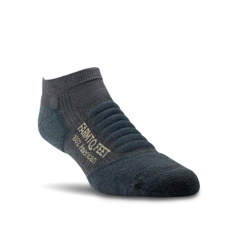 Farm to Feet Damascus Light Cushion No-Show Tab Hiking Socks  -  Small / Shadow