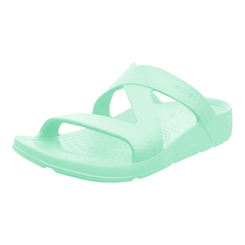 NuuSol Womens Hailey Slide Sandals  -  W6 / Aurora Wave