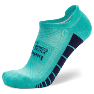 Balega Hidden Comfort No Show Tab Socks  -  Small / Aqua Skipper