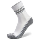 Balega Silver Mini Crew Socks  -  Small / White