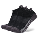 Balega Silver No Show Tab 3-Pack Socks  -  Small / Black