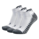 Balega Silver No Show Tab 3-Pack Socks  -  Small / White