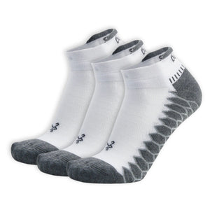 Balega Silver No Show Tab 3-Pack Socks  -  Small / White
