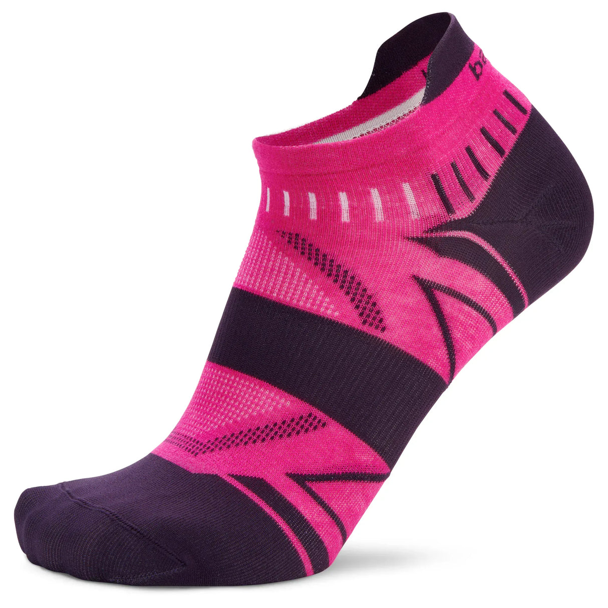 Balega Hidden Dry Re-Engineered No Show Tab Socks  -  Small / Electric Pink