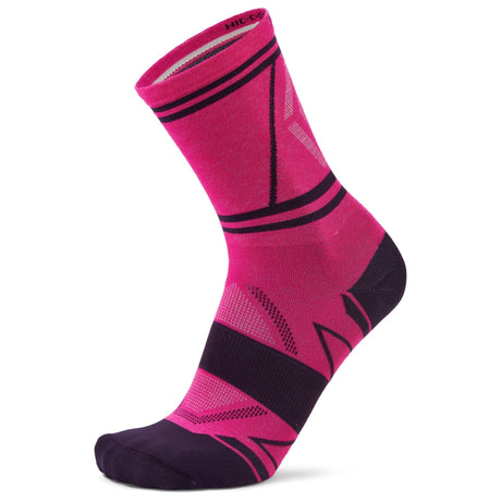 Balega Hidden Dry Mini Crew Socks  -  Small / Electric Pink