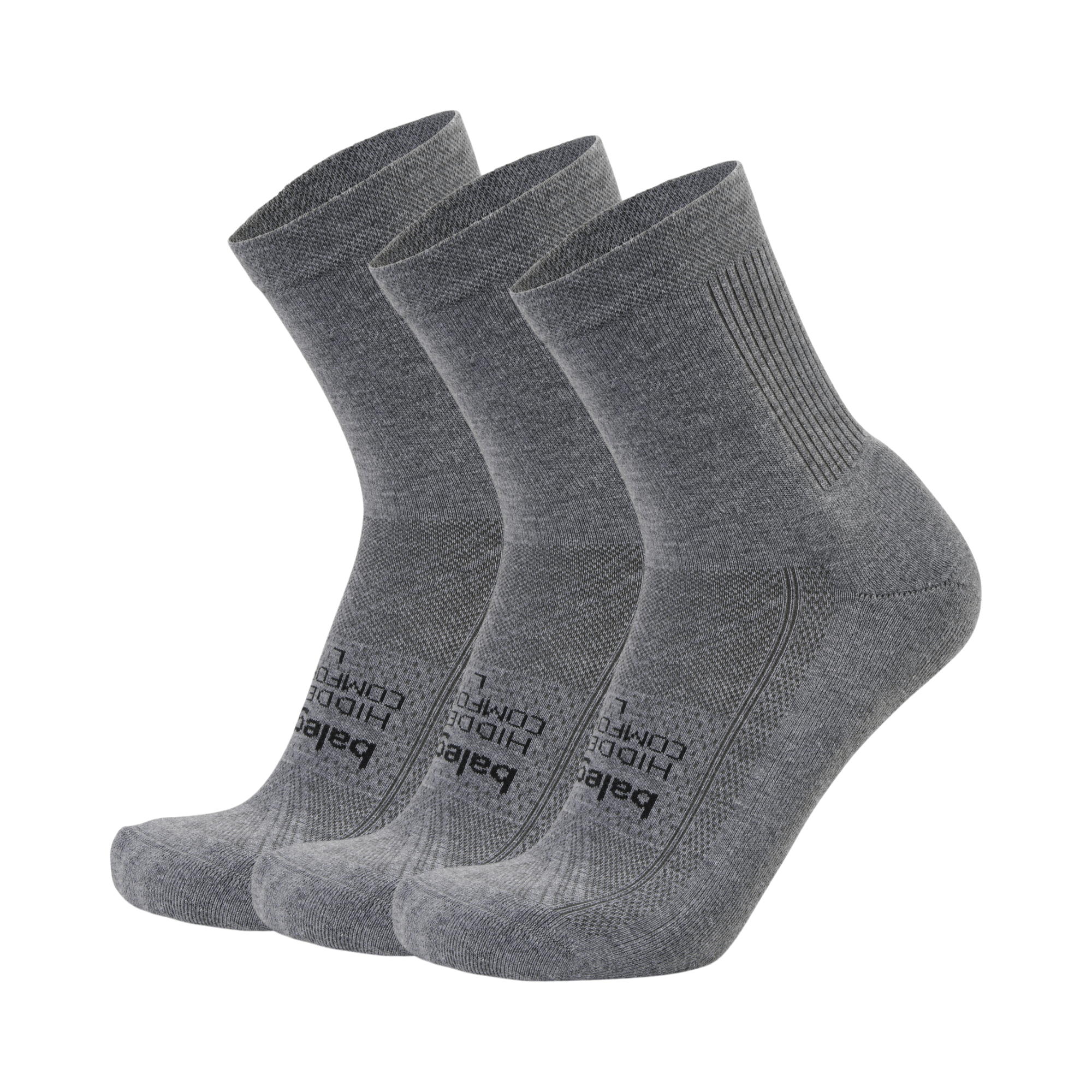 Balega Hidden Comfort Mini Crew 3-Pack Socks  -  Small / Black