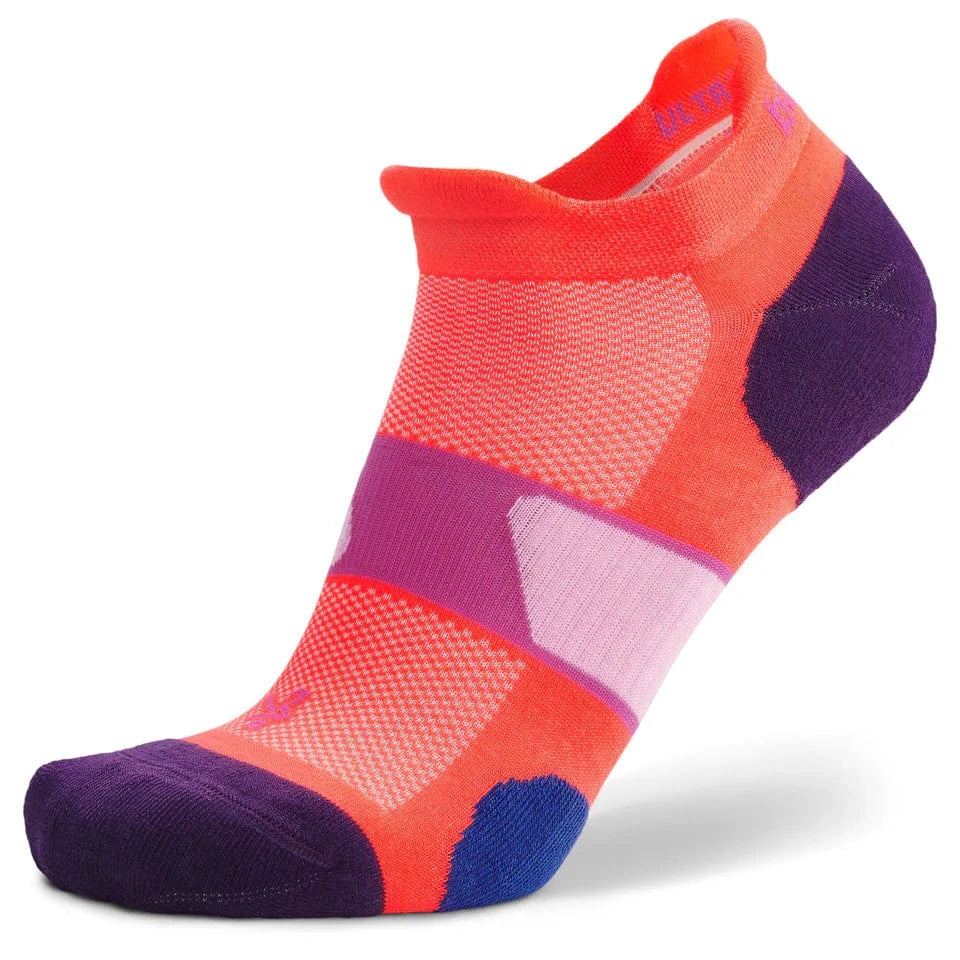 Balega UltraGlide With Lycra Dry No Show Socks  -  Small / Fluorescent Coral