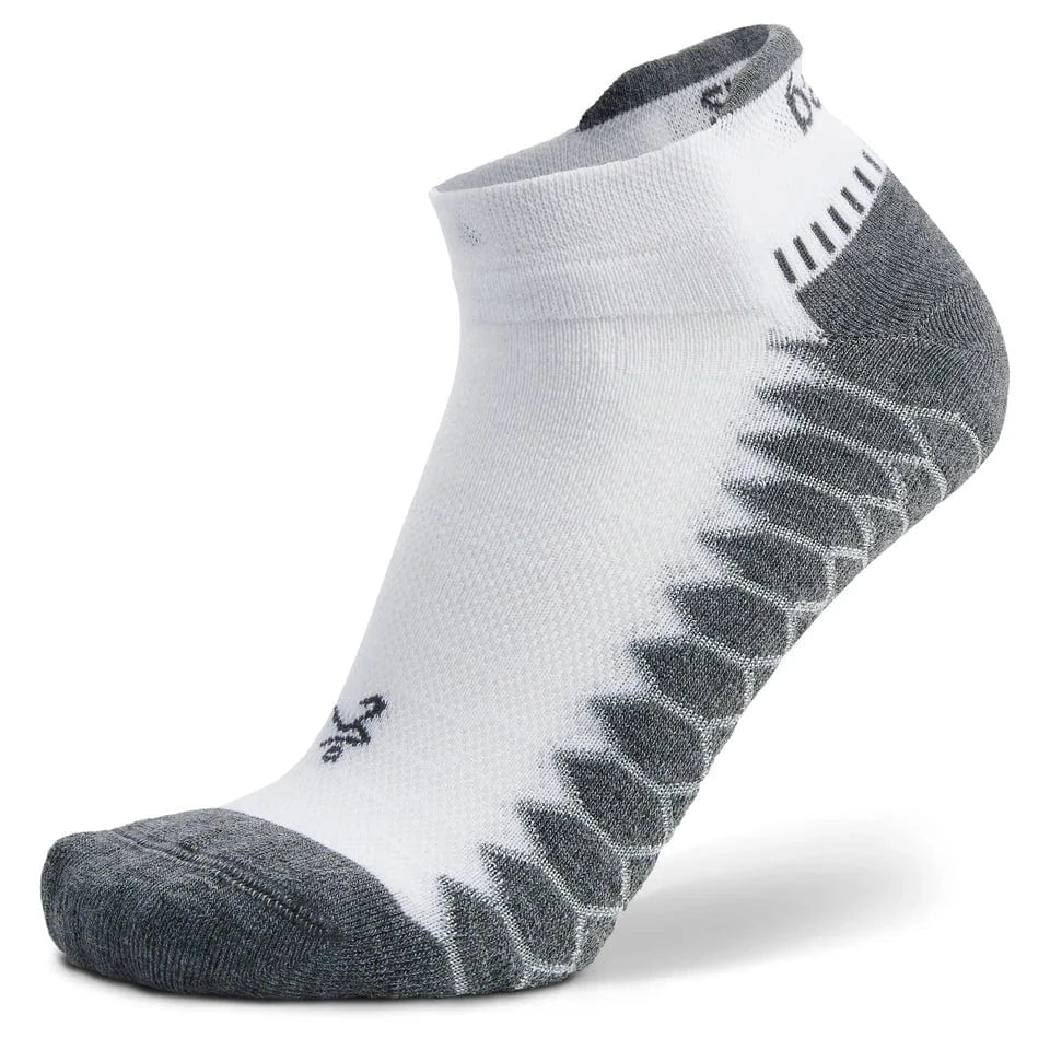 Balega Silver No Show Socks  -  Small / White