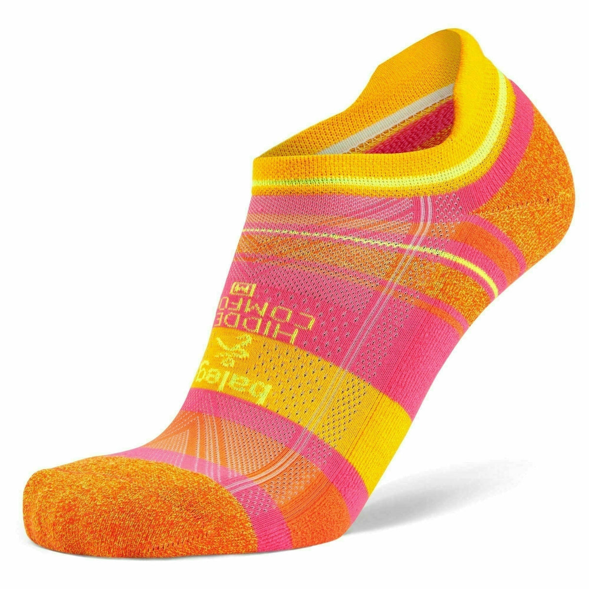 Balega Hidden Comfort No Show Tab Socks - Clearance  -  Small / Citrus
