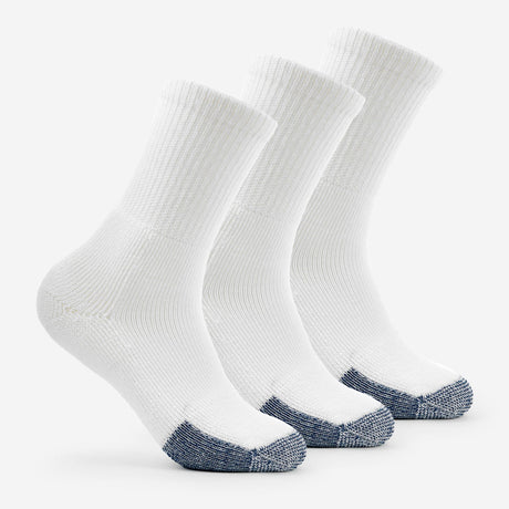 Thorlo Basketball Maximum Cushion Crew Socks  -  Large / White / 3-Pair Pack