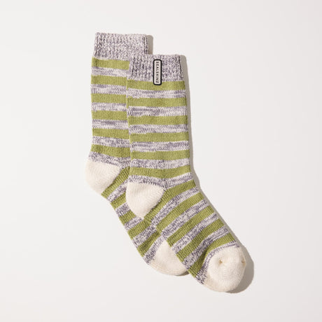 Sealskinz Womens Banham Bamboo Mid-Length Striped Socks  -  Small/Medium / Mint/Gray/Cream