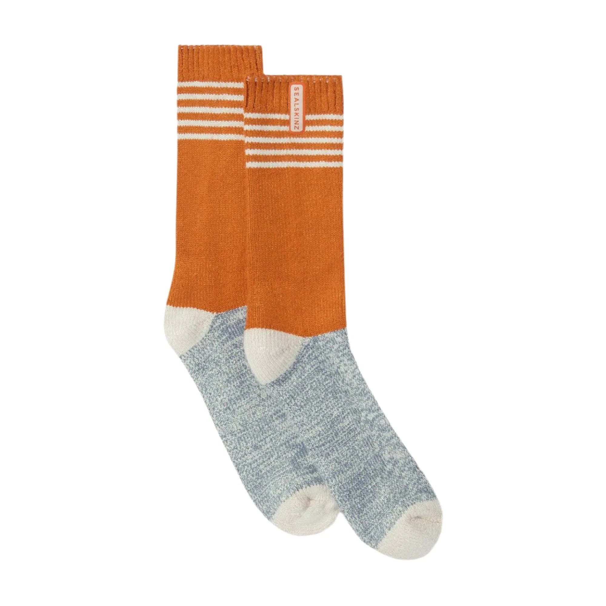 Sealskinz Bawdeswell Bamboo Mid Length Lightweight Socks  -  Small / Orange