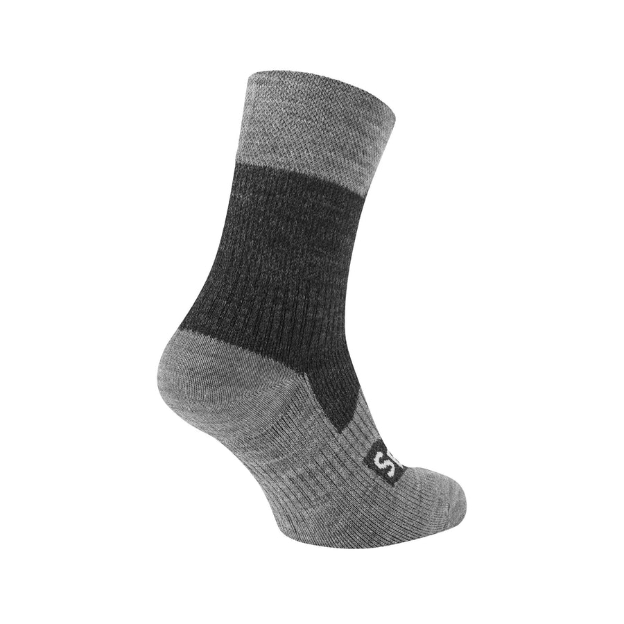 Sealskinz unisexe chaussette imperméable de taille moyenne pour tous les températures - bleu marine/gris, M