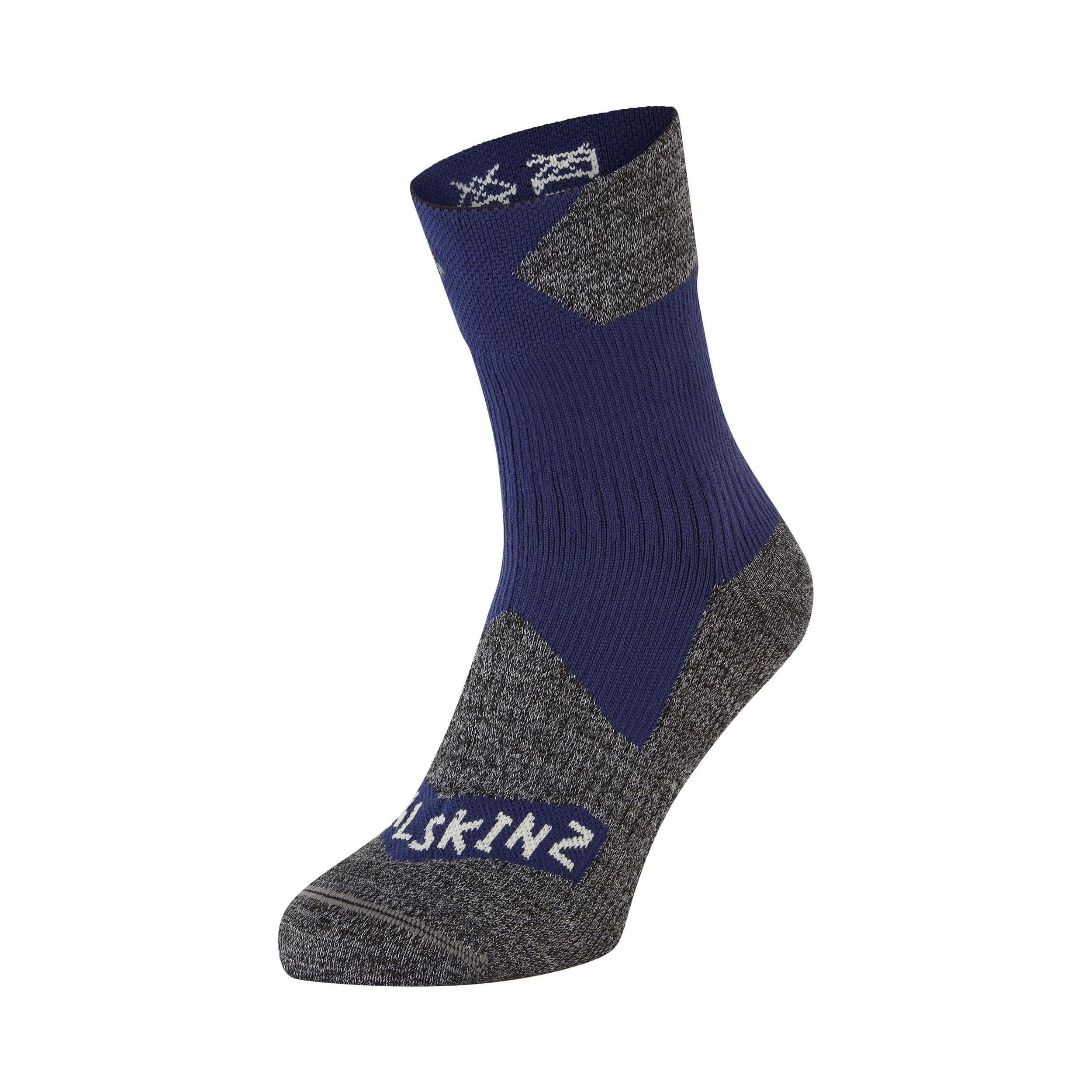 Sealskinz Bircham Waterproof All Weather Ankle Length Socks  -  Small / Blue