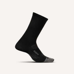 Feetures Elite Light Cushion Mini Crew Socks  -  X-Large / Black